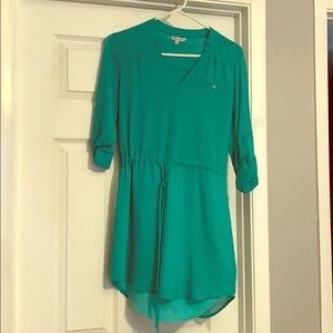 Turquoise Naked Zebra dress